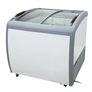 NSF 39" W 6.7 Cu. Ft. Merchandising Ice Cream Freezer, White Chest Freezer - Picture 1 of 10