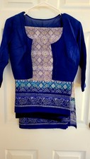Indian Pakistani Beautiful Georgette Chunri Saree in excellent condition