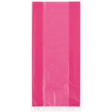 Hot Pink Cellophane Bags, 30ct