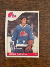 1985-86 O-Pee-Chee OPC #18 Mario Gosselin RC - Quebec Nordiques NRMT