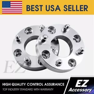 2 Wheel Adapters ATV 4x156 To 5 Lug 114.3 ¦ 5x4.5 Spacers 1" Thick - Picture 1 of 6