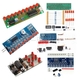 NE555 CD4017 LCD Licht Wasser Suite elektronisches Modul zum Selbermachen Kits ICSK057A rot - Bild 1 von 21