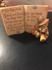 Cherished Teddies - We Bear Thanks - 651427 - Thanksgiving Prayer Plaque
