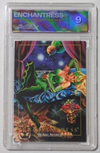 ENCHANTRESS 1992 Skybox Marvel Masterpieces Karte 21 PURE GRADE X 9.0 A703 - Bild 1 von 3