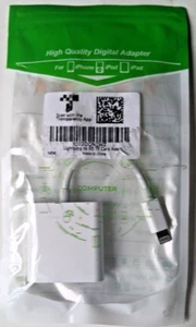 Lightning to SD TF Card Camera Reader Digital Camera SD Card Reader Trail Camera - Picture 1 of 4