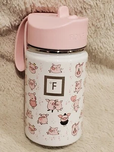 IRON °FLASK Kids 10 oz Water Bottle with Straw Lid Piggy Time Theme - Picture 1 of 6