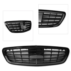 Parrilla delantera negra brillante para Benz Clase S W222 S350 S400 S500 Maybach 14-17 - Imagen 1 de 7