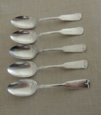 5 SILVERPLATE TEASPOONS 1881 ROGERS A1 Stamped ARK.CON.A & A.S.R.