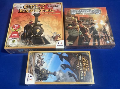 Western Spiele-Bundle: Colt Express + Postkutsche & Pferde + Deadwood [OVP] - Bild 1 von 4