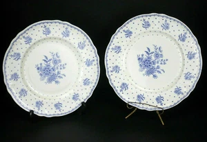 Antique Pair Of W.H. Grindley Creampetal 10" Dinner Plates - Made In England - Picture 1 of 6