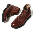British Retro Style Men Real Cow Leather Motorcycle Ankle Boot Cowboy Work Shoes