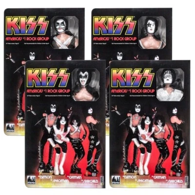 Figuras de acción KISS 12 pulgadas serie 9 Love Gun: conjunto de las 4 reproducciones MEGO Foto 1 de 4