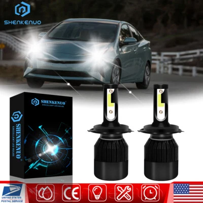 Комплект светодиодных фар дальнего/ближнего света для Toyota Prius 2001-2009 H4 9003 6000K - Изображение 1 из 4