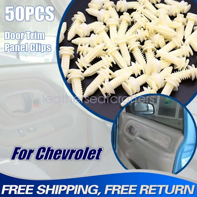 50PCS Door Trim Panel Retainer Clips Fits 1988-2000 Chevrolet K10 K1500 C3500 - Изображение 1 из 4