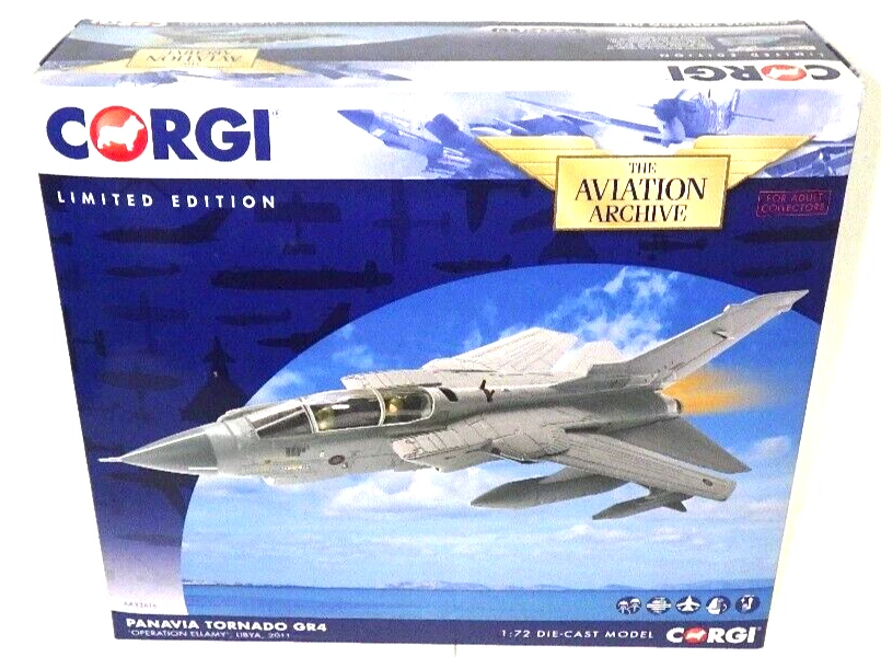 Corgi 33616 1/72 Panavia Tornado GR 4 Operazione Ellamy Libya 2011 da JPN Rara - Immagine 1 di 4