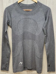 Lululemon Metal Vent Top Women’s L/S Crew Neck Pullover Gray Size 8 Medium READ - Picture 1 of 13