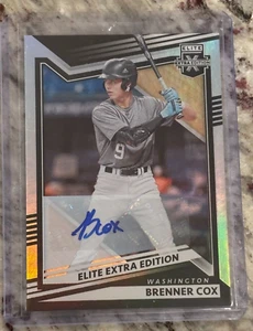 Brenner Cox 2022 Panini Elite Extra Edition Black Auto - Bild 1 von 2