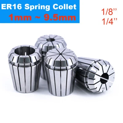 ER16 Clamping 1~10mm Spring Collet for CNC Milling Lathe Tool Engraving Machine - Image 1 of 4