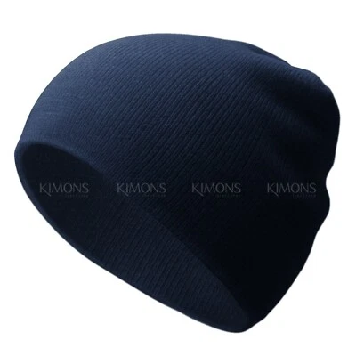 EE. UU. Gorro Corto Puño Tejido Liso Sombrero Invierno Gorra Sólida Calavera Esquí Hombres Mujer Foto 1 de 4