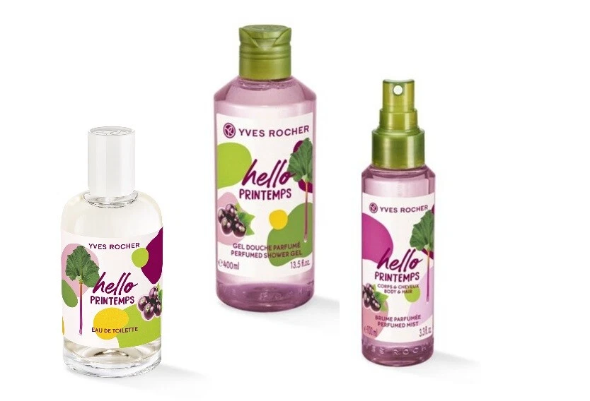 SET HOLA PRINTEMPS YVES ROCHER - Niebla para Cabello y Cuerpo, Eau de Toilette y Gel de Ducha Foto 1 de 1