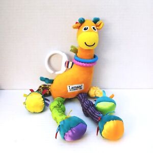 Lamaze Multicolor Crinkle Rattle Ring Giraffe Toy Baby Toddler Hanging