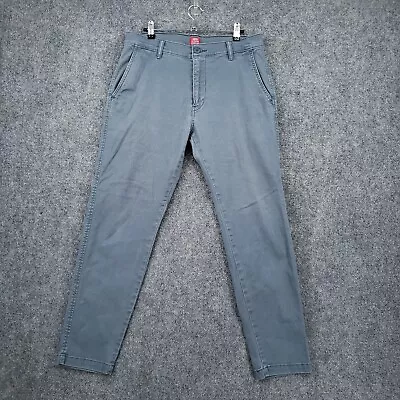 Levis Pants Mens 32x30 Blue XX Chino Standard Fit Taper Leg Flat Front Trousers - Image 1 of 4