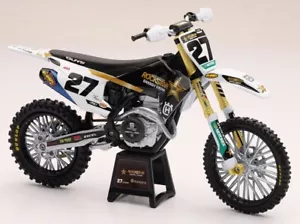 Neu Ray 1:12 Malcolm Stewart #27 Rockstar Husqvarna FC 450 Spielzeug Modell - Bild 1 von 5