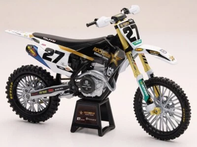 New Ray 1:12 Malcolm Stewart #27 Rockstar Husqvarna FC 450 Toy Model Supercross - Image 1 of 4