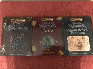 Kenzer: Kingdoms of Kalamar, Atlas, Villian Design HC NM Condition TSR AD&D D&D - Picture 1 of 1