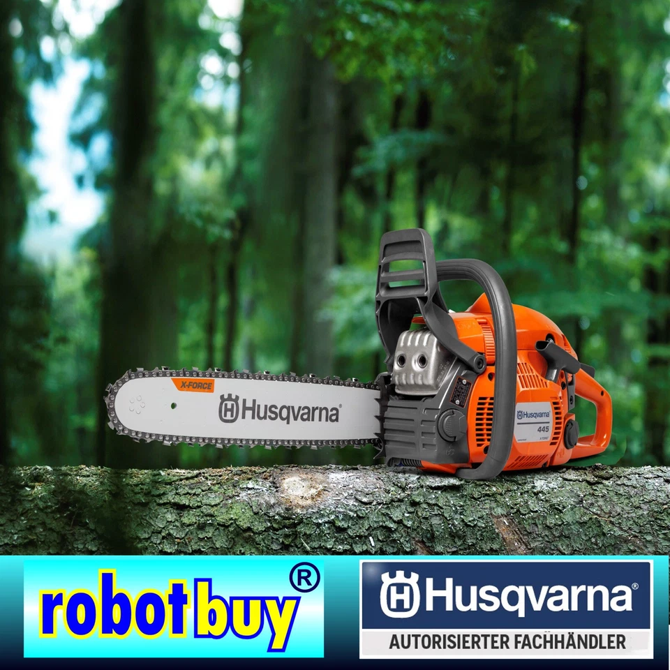 Husqvarna 445 Mark II Benzin-Motorsäge 38cm - Orange (970 55 87-35)