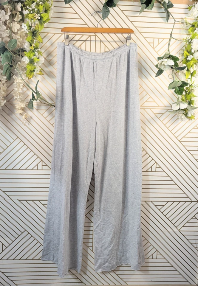 Aerie Pant FLEECE Flare  Pull On SOFT High Rise  GREY GRAY X Large Long Tall - Image 1 of 4