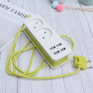  European Standard Charging Safety Socket Wide Voltage 4pcs USB Port and 4pcs - Afbeelding 1 van 11