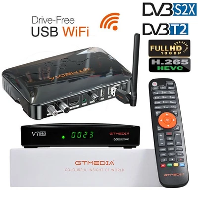 Digital DVB-T2+S/S2 FTA Satellite TV Receiver SAT HDTV Decoder PVR Free USB Wifi - Image 1 of 4
