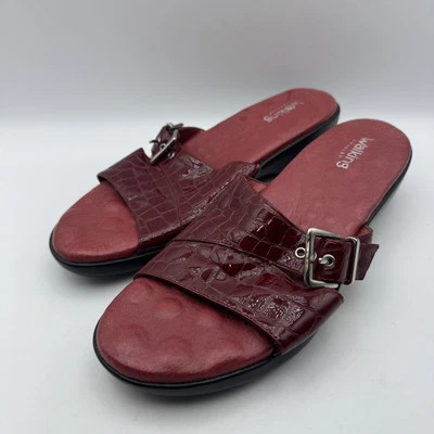Sandálias femininas Walking Cradles alça vermelha tamanho 10 - Imagem 1 de 4
