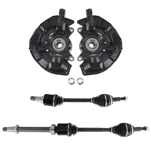 Front Steering Knuckles Wheel Hub and Bearing CV Axles Kit For Toyota 60-5260 - Picture 1 of 11