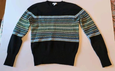 Suéter Pullover Charter Club De Colección Lana Angora Fair Isle Mujer Ajuste Mediano Pequeño Foto 1 de 4