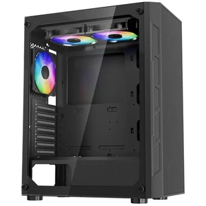 VEVOR Mid-Tower ATX PC Gaming Case Computer Case Box with 3 x 120 mm ARGB Fans - Picture 1 of 12