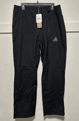 Pantalones de golf Adidas listos para la lluvia para senderismo H60330 negros para hombre talla mediana nuevos Foto 1 de 4