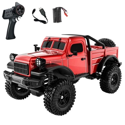 1/18 4WD Rock Crawler Car Simulation Pickup Truck 2.4G RC Crawler Brushed Motor - Image 1 of 4