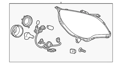 Conjunto de farol lateral de passageiro GM 84009751 genuíno - Imagem 1 de 4