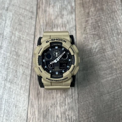Reloj G-SHOCK GA-100L Militar Tono Tierra Usado con Caja y Manual de Japón Foto 1 de 4