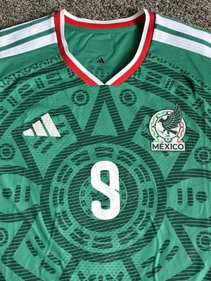 Футболка Adidas Mexico Raul Jimenez 2026 домашняя аутентичная версия для игроков XXL - Изображение 1 из 4