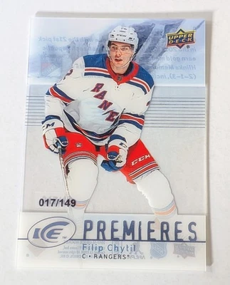 2017-18 UD Ice  07-08 Retro Ice Premieres #9 Filip Chytil RC New York Rangers  - Image 1 of 2