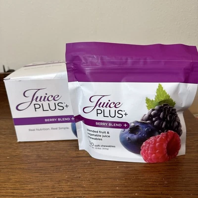 4 Pack! Juice Plus+ Berry Blend Chewables- New, Sealed, 480 Count Total, 11/25 - Image 1 of 4