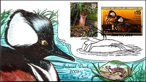 Scott RW72 $15.00 1995 Duck Stamp Collins Hand Painted FDC - Picture 1 of 2
