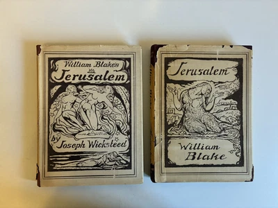 Jerusalem by William Blake with Companion Volume by Joseph Wicksteed - Image 1 of 4
