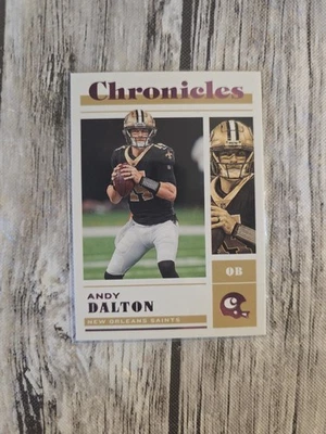 2022 Panini Chronicles Andy Dalton #27 Pink New Orleans Saints - Image 1 of 2