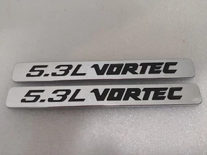 2pcs 5.3L VORTEC Side Fender Door Badge Emblems - Picture 1 of 3
