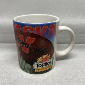 1996 TOSTITOS FIESTA BOWL NEBRASKA HUSKERS NATIONAL CHAMPIONS COFFEE MUG - Picture 1 of 6
