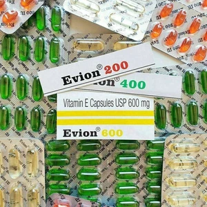 Vitamin E - Evion Capsules for Glowing Face Strong Hair Nails Glow Acne Wrinkles - Picture 1 of 1